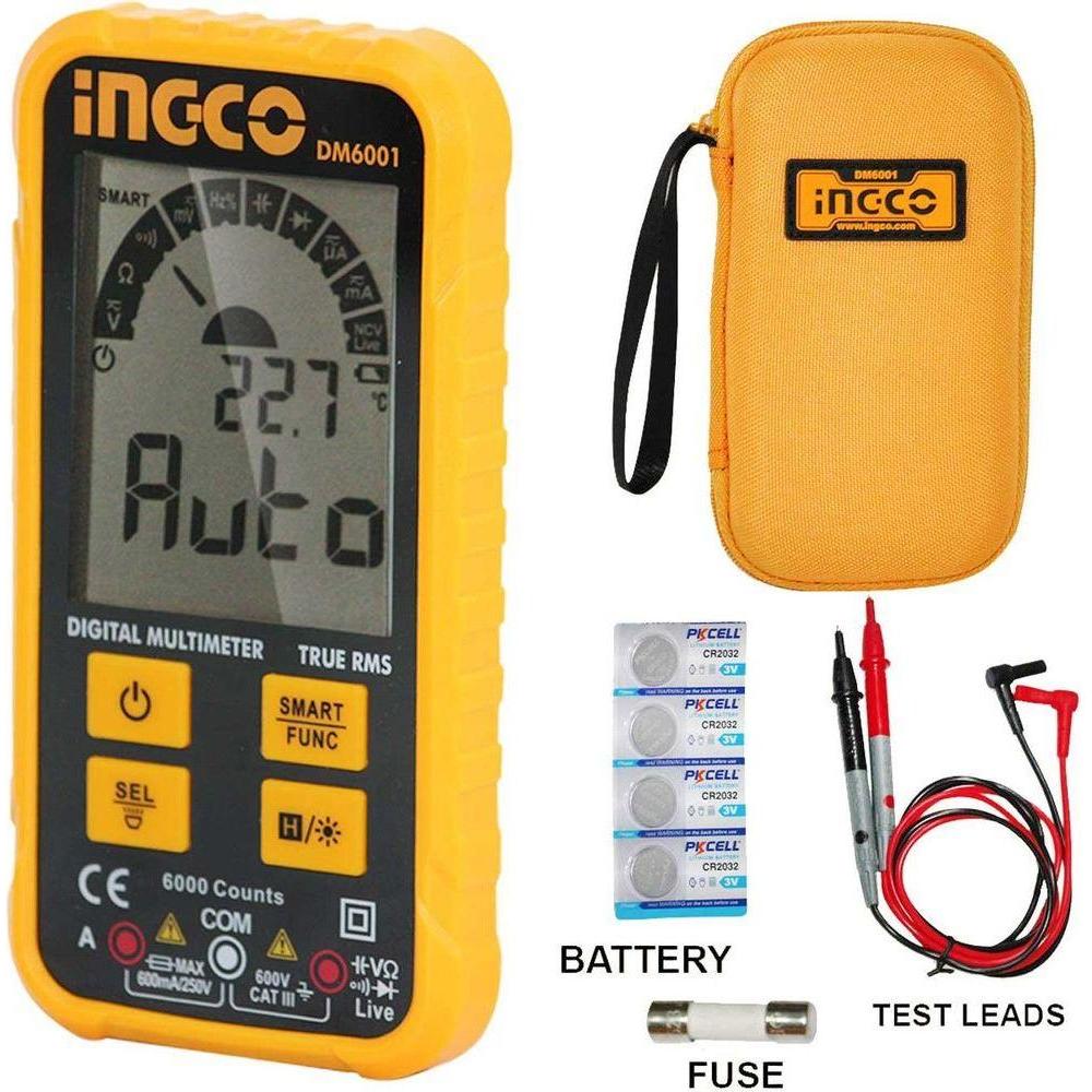 Ingco DM6001 Digital Multi Meter / Tester True RMS - KHM Megatools Corp. Ingco DM6001 Digital Multi Meter / Tester True RMS - KHM Megatools Corp.